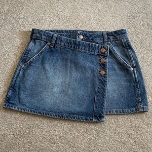 Free People Denim Jean Skirt Size 27